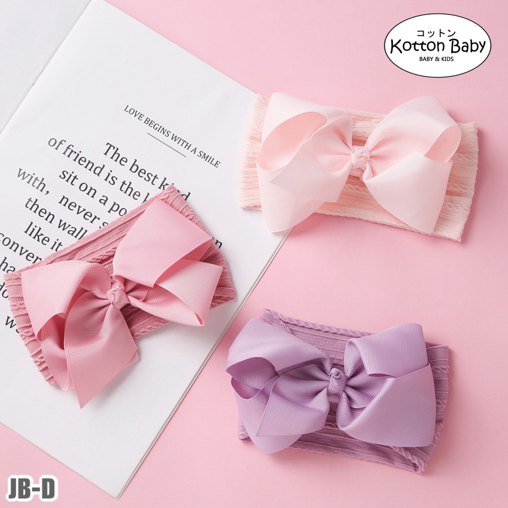 (Big Bow) Bandana bayi headband jumbo premium import pita anak perempuan catalog jbay JB D