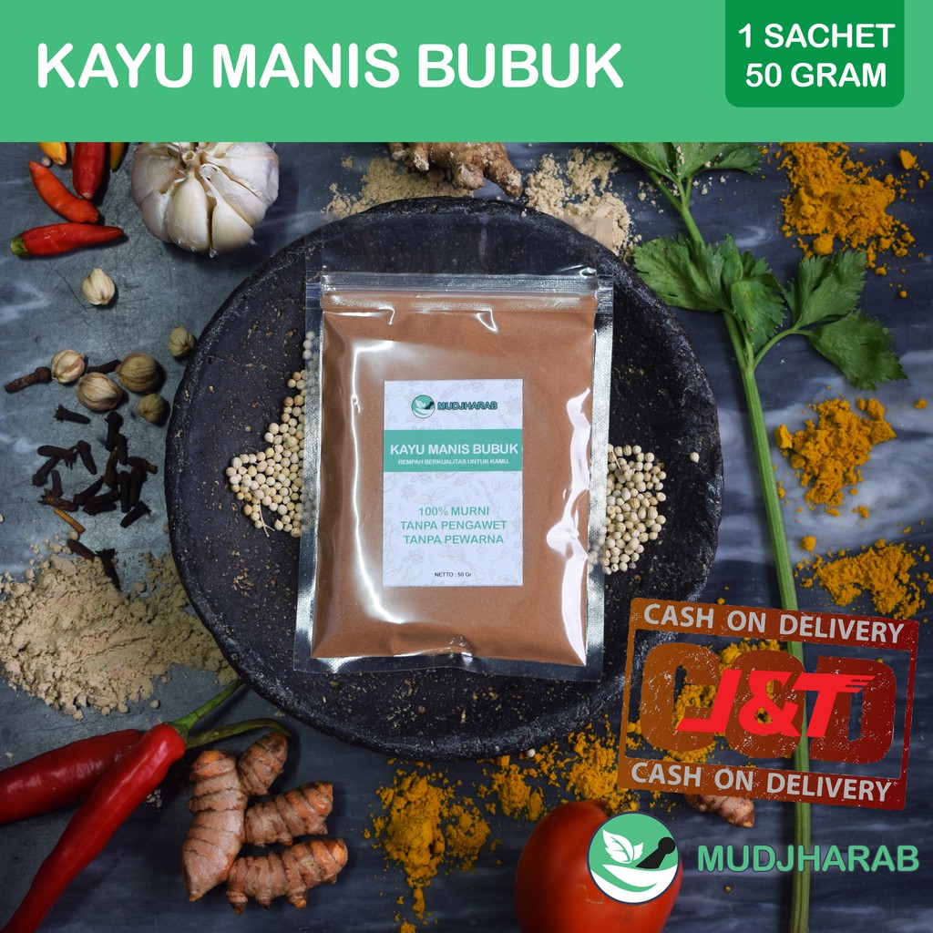 

50gr KAYU MANIS BUBUK / CINAMON POWDER - ASLI - MUDJHARAB