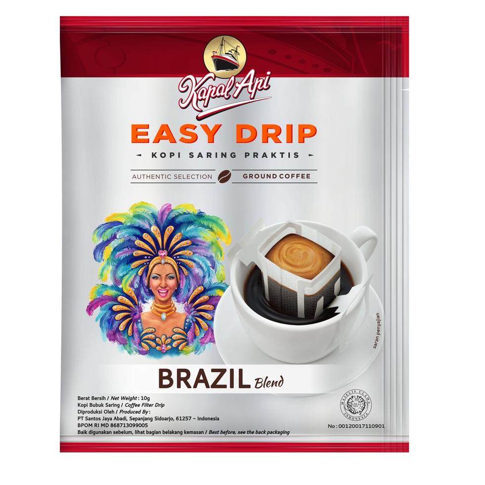 

Proses Cepat | MnI Kapal Api Kopi Drip Brazil (5pcs / 10gr) |Produk@kami