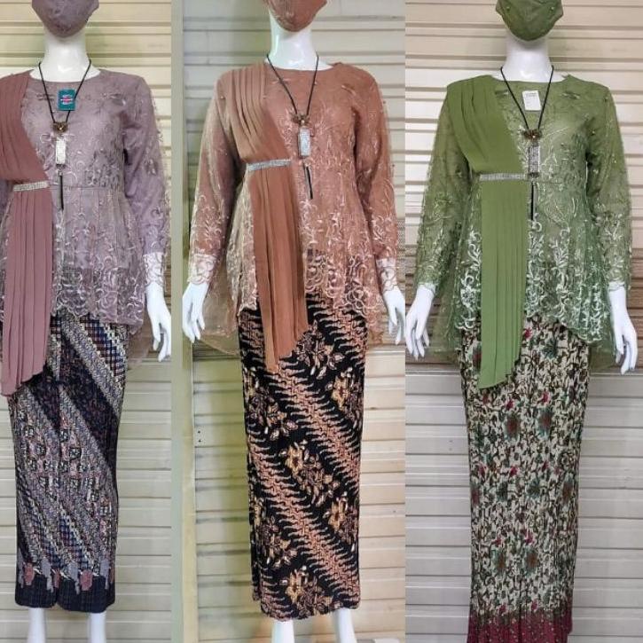 Recomended.. Aurora Selendang > Setelan Kebaya Burkat / Kebaya Tunik / Kebaya Remaja / Kebaya Modern
