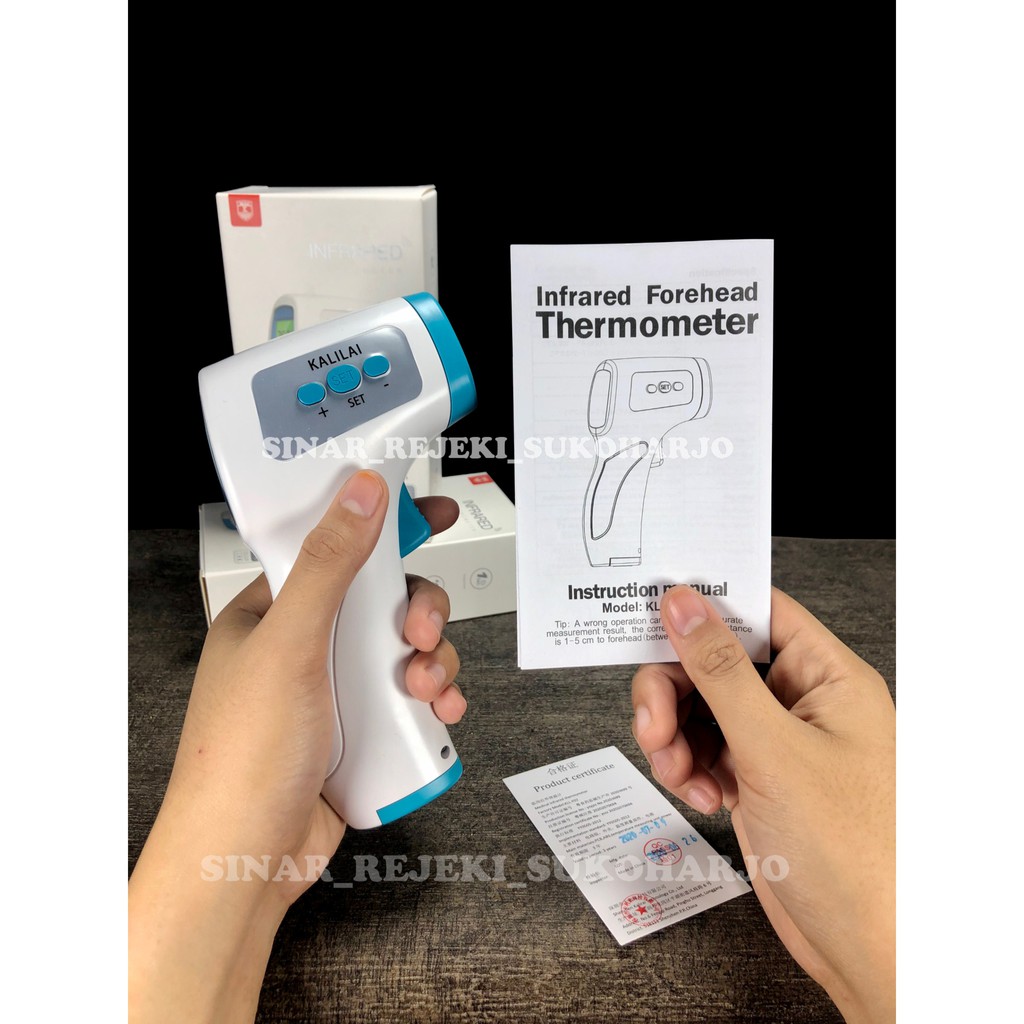 KLL- F02 Thermometer Digital Infrared Gun  Termometer Ukur Suhu Tubuh Infrared thermometer Dahi