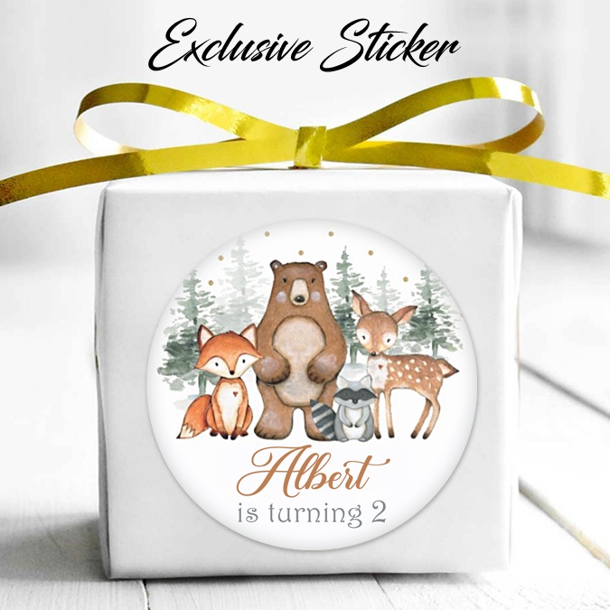 

50 STIKER / STICKER ANIMALS 2-11 ULANG TAHUN / ULTAH / BIRTHDAY