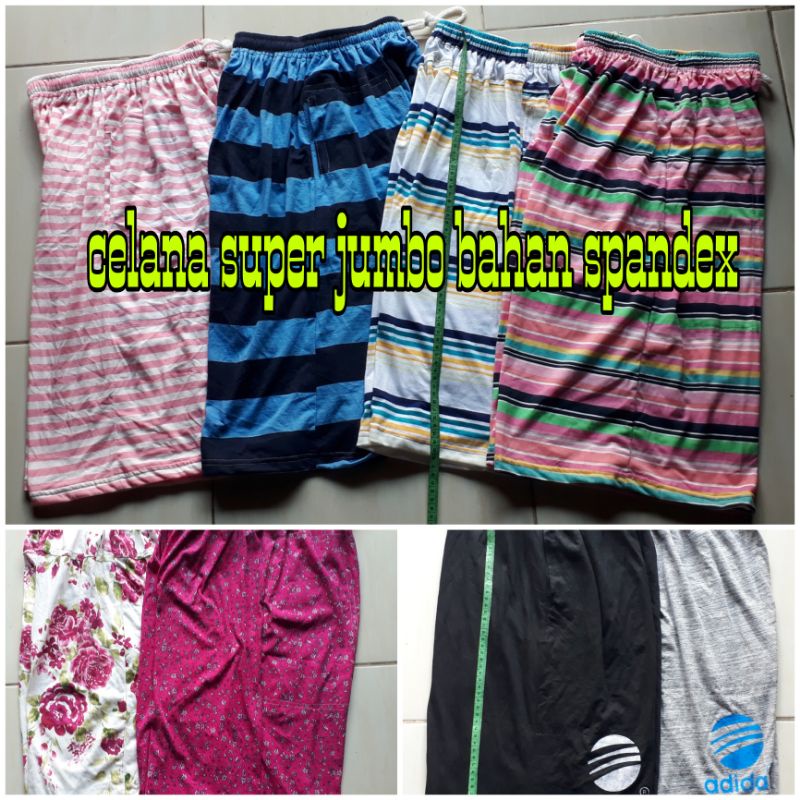 CELANA PENDEK KOLOR MURAH PRIA WANITA SUPER JUMBO SPANDEX/CELANA HARIAN  SUPER JUMBO BAHAN KAOS