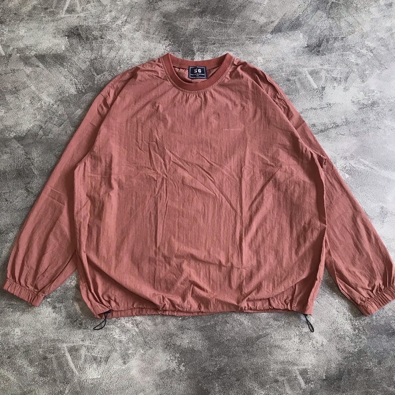 Storage the grounds crewneck tapi materialnya running jacket / sweater pria wanita laki laki perempu