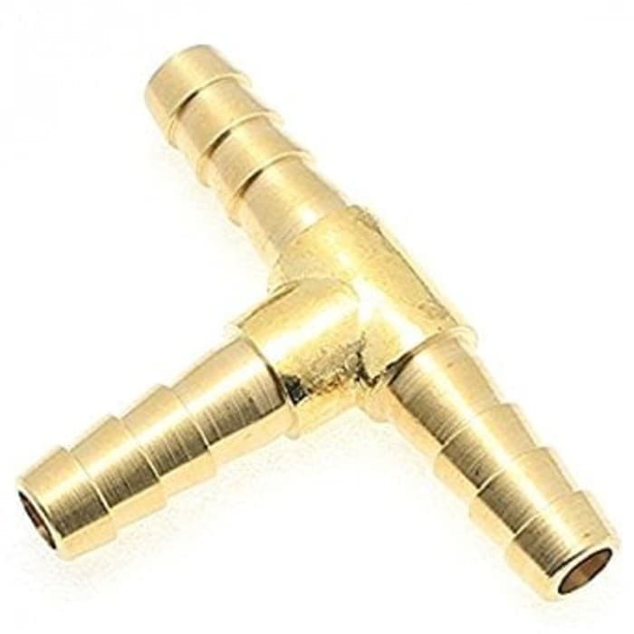 5/16" Nepel Selang Tee / Hose nipple Tee Kuningan