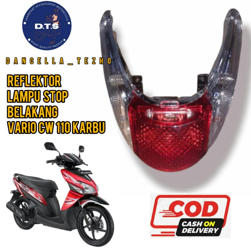 REFLEKTOR LAMPU STOP BELAKANG VARIO CW 110 KARBU / REFLEKTOR LAMPU BELAKANG VARIO CW 110