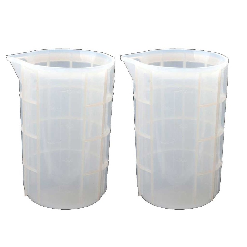 SIY  2Pcs 700ml Extra Large Silicone Measuring Cups Resin Mixing Casting Cups Tools