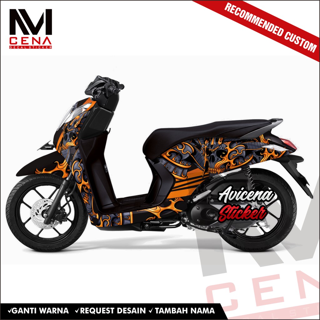 Sticker Decal Honda Genio Decal Sticker Genio Sticker Striping Decal Genio Full Body monster