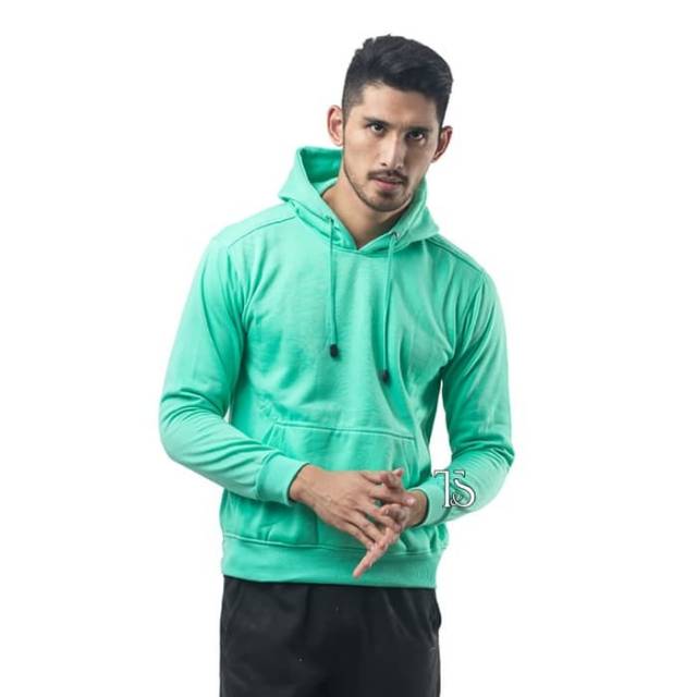 Jaket Hoodie Murah / Sweaterpolos / Jaket Hoodie Jumper Polos PRIA M - XL HIJAU TOSCA