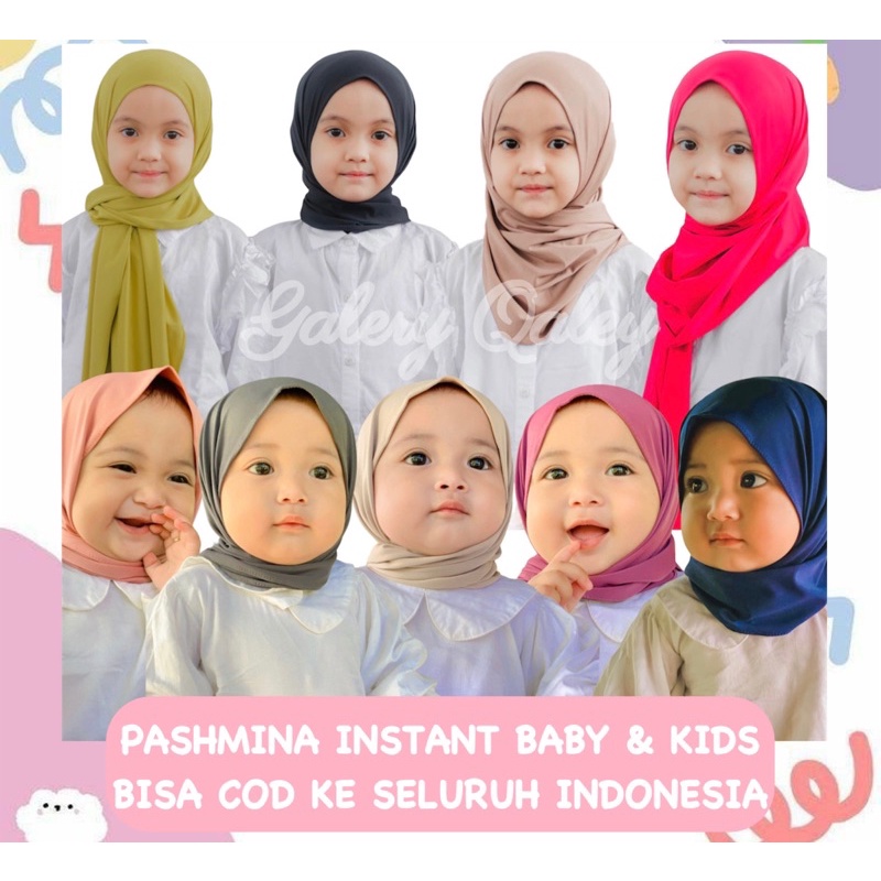 PASHMINA INSTANT ANAK / PASTAN ANAK / PASHMINA BABY &amp; KIDS