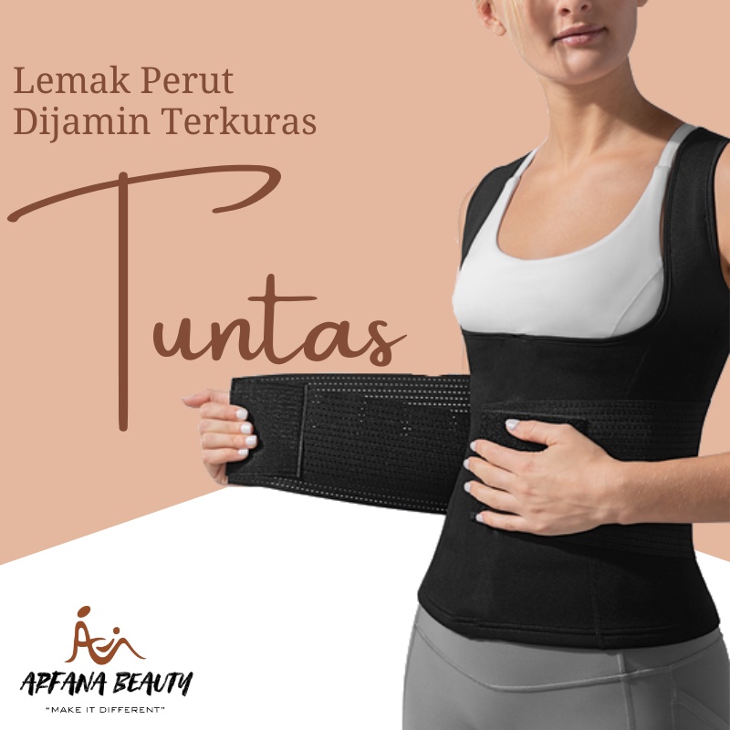 Baju Pelangsing Korset Perut Rompi Pembakar Lemak Cami Hot Shaper+Waist Trainer Baju Olahraga