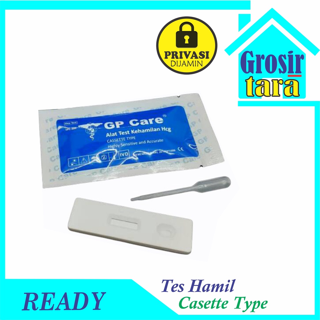 Alat Tes Test Cek Kehamilan Hamil Tetes Test Pack Hcg Test GP Care Casette type