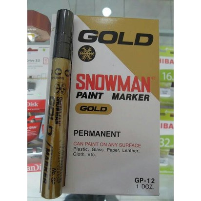 

Spidol Paint Marker Gold GP-12 Snowman