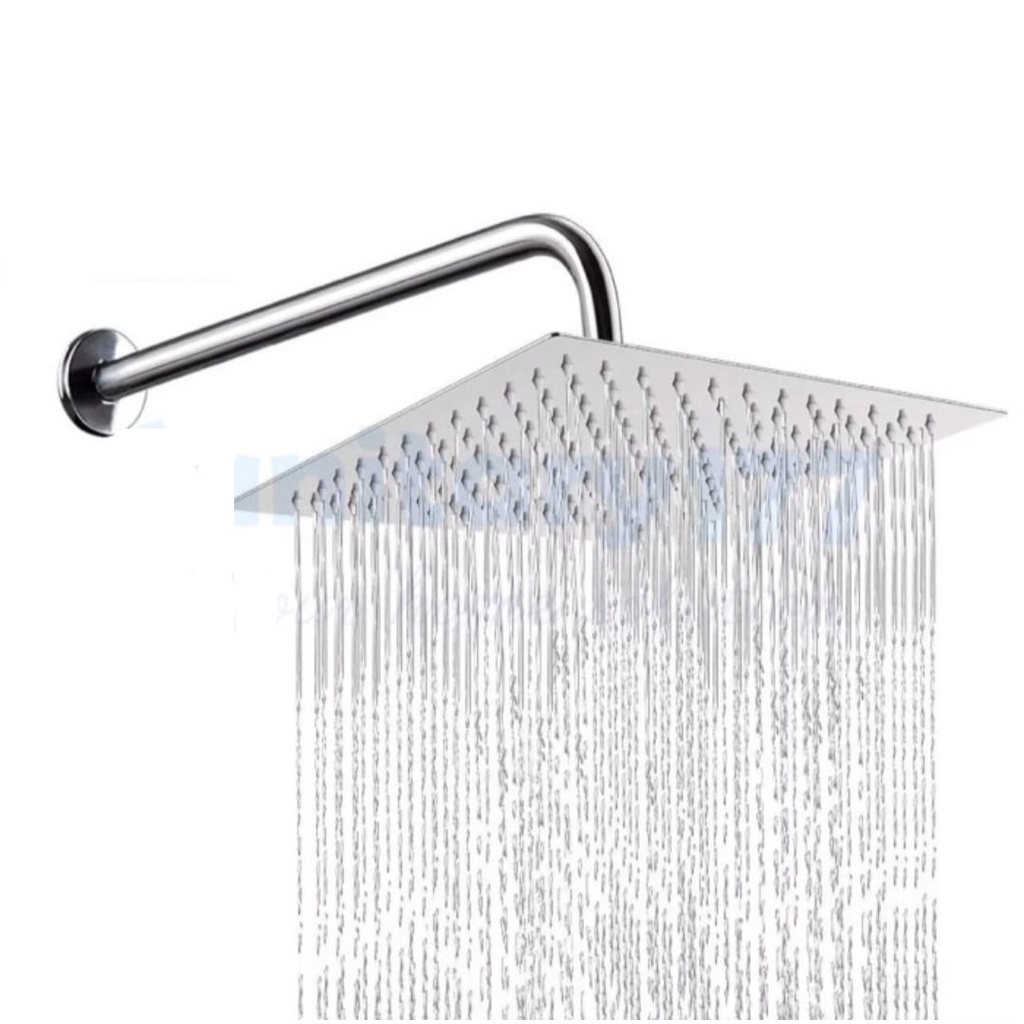 Wall Shower Kotak tipis 10 inci Stainless-Wall Shower Tembok WS10