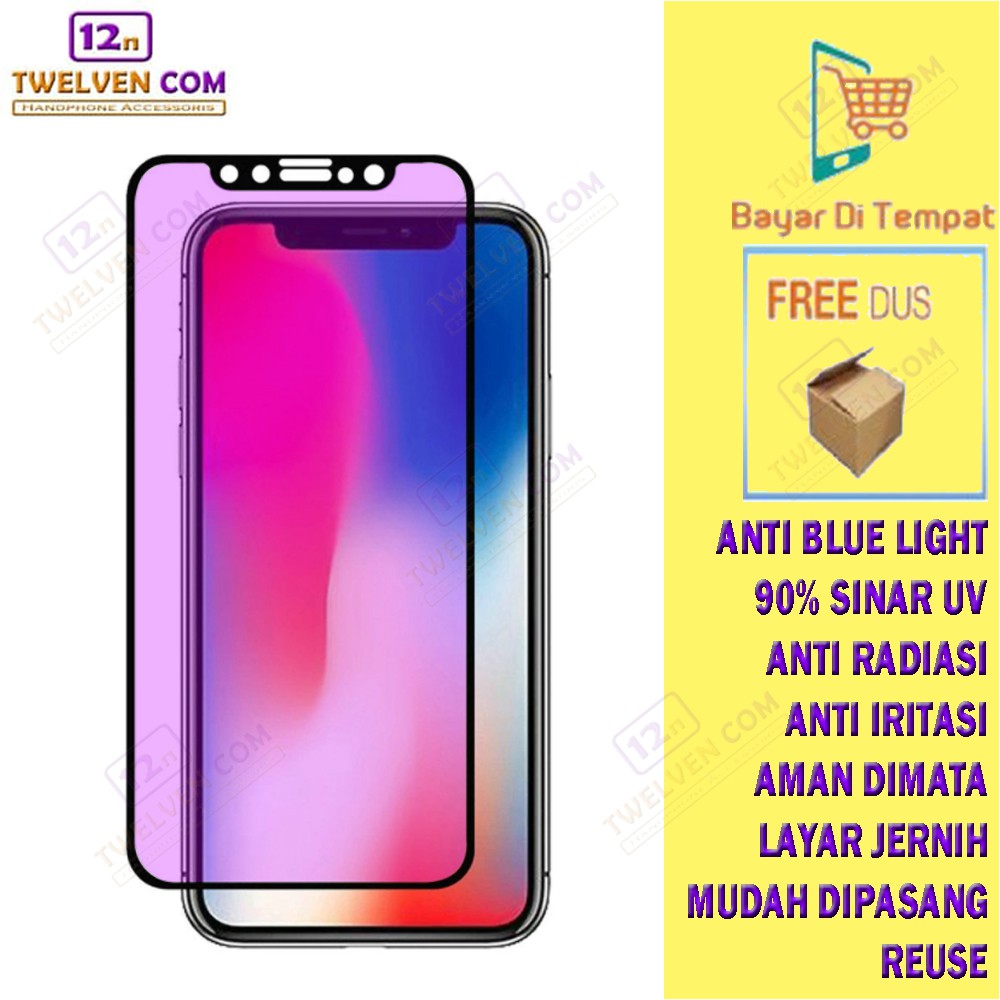 ANTI BLUE TEMPERED GLASS BLUE LIGHT iPhone X XS XR XS Max 11 / 11 Pro / 11 Pro Max / 12 / 12 Pro / 12 Pro Max / 13 / 13 Pro / 13 Pro Max