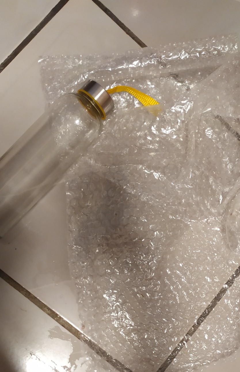 Botol Minum Kaca / Ukuran 500ml / Round Bottle / Besar