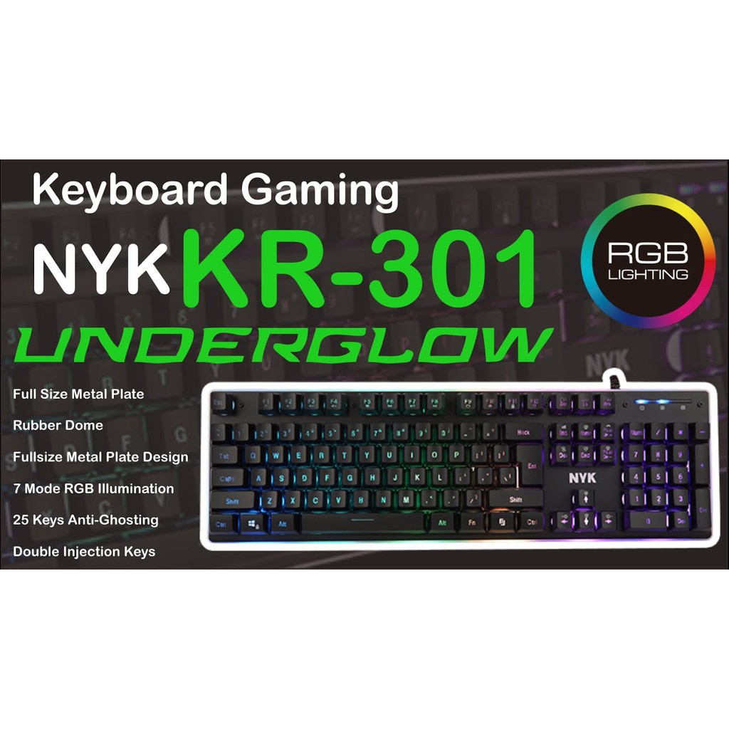 Keyboard gaming NYK KR-301 Underglow