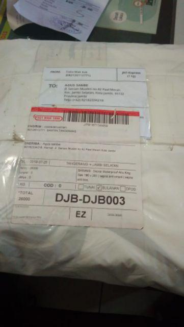 (180 X 200) Seprai Waterproof Airu King Size | Kasur No.  1 | Seprai Anti Ompol