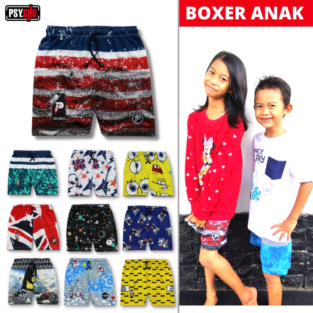 GCB - BEST SELLER Boxer Anak | Celana pendek boxser| Celana dalam kolor bokser