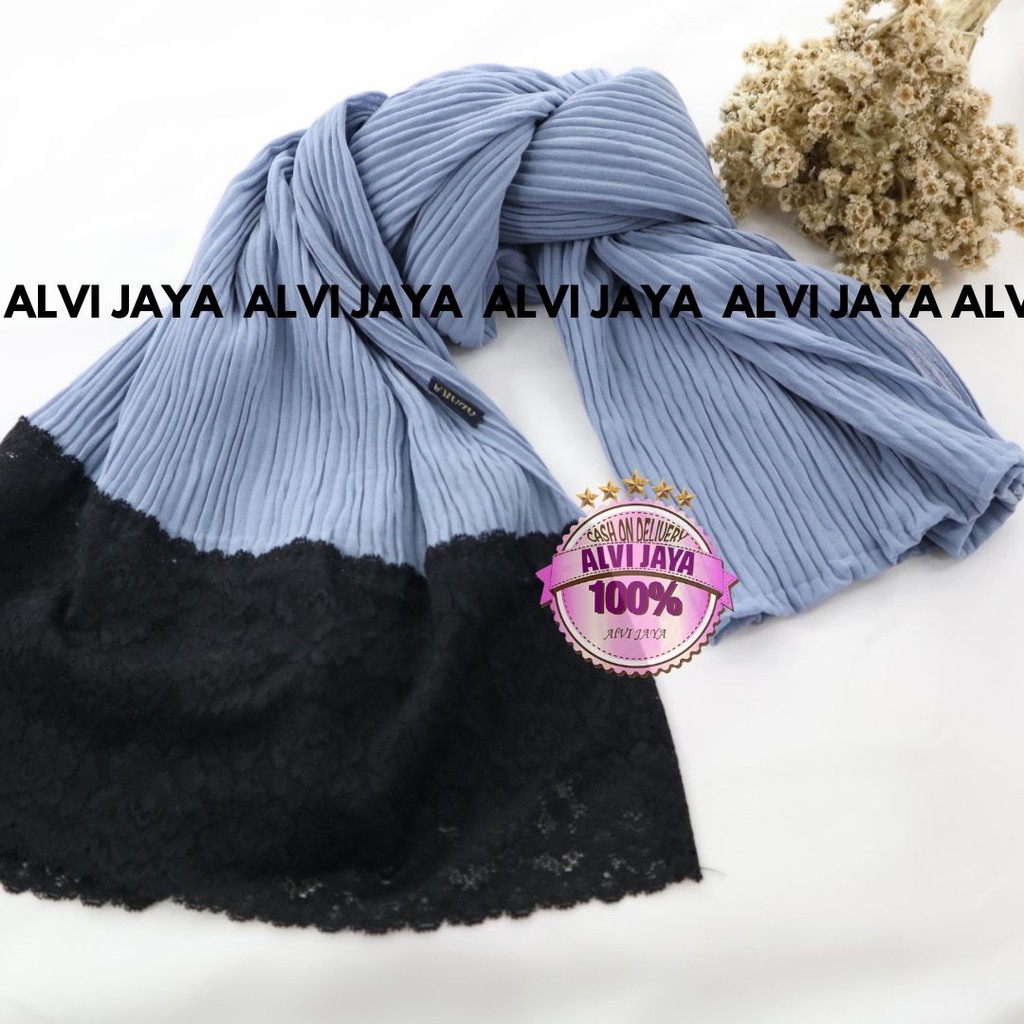 PASHMINA PLISKET RENDA TERMURAH / JILBAB PASHMINA PLISKET TERBARU / PASHMINA PLISKET IMPORT-1