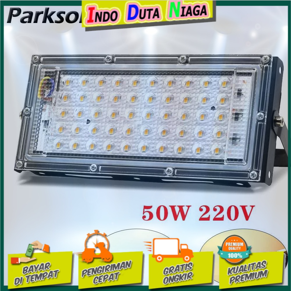 Parkson Lampu Sorot Flood Light 4500 Lumens 50W Daylight 5000K - A8