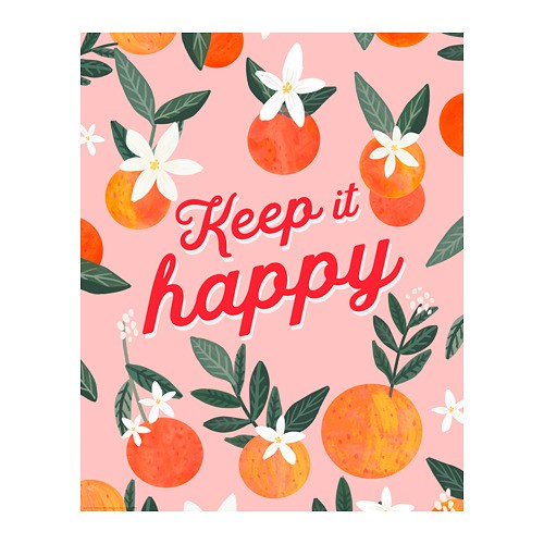 Ikea Bild Poster Keep It Happy Shopee Indonesia