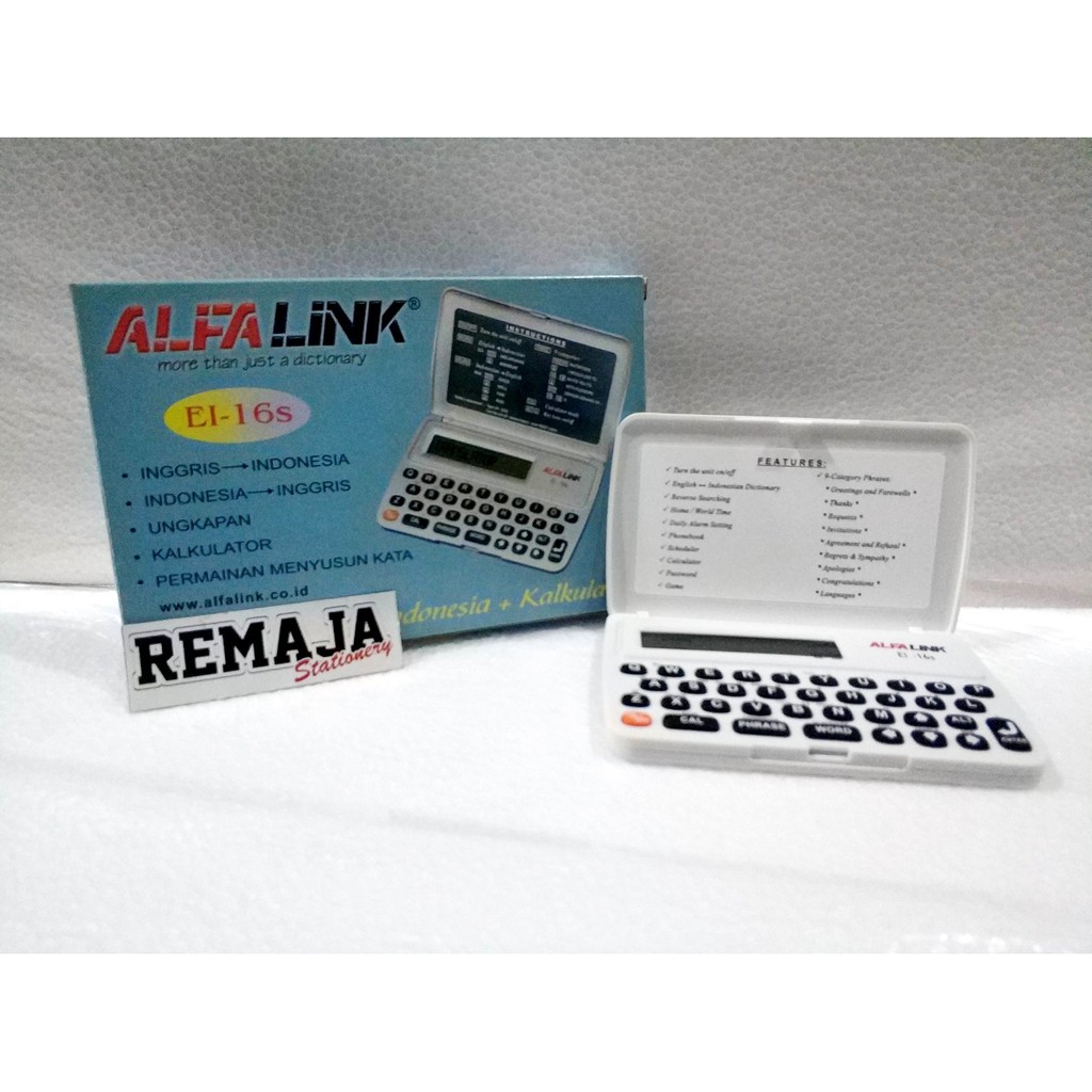 Kamus Elektronik Bahasa Inggris / Alfalink  El-16S