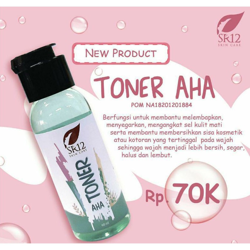 SR12 Toner Wajah AHA BHA Toner Acne Skincare Herbal BPOM