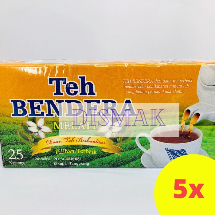 Teh Bendera Celup Melati 5 pcs