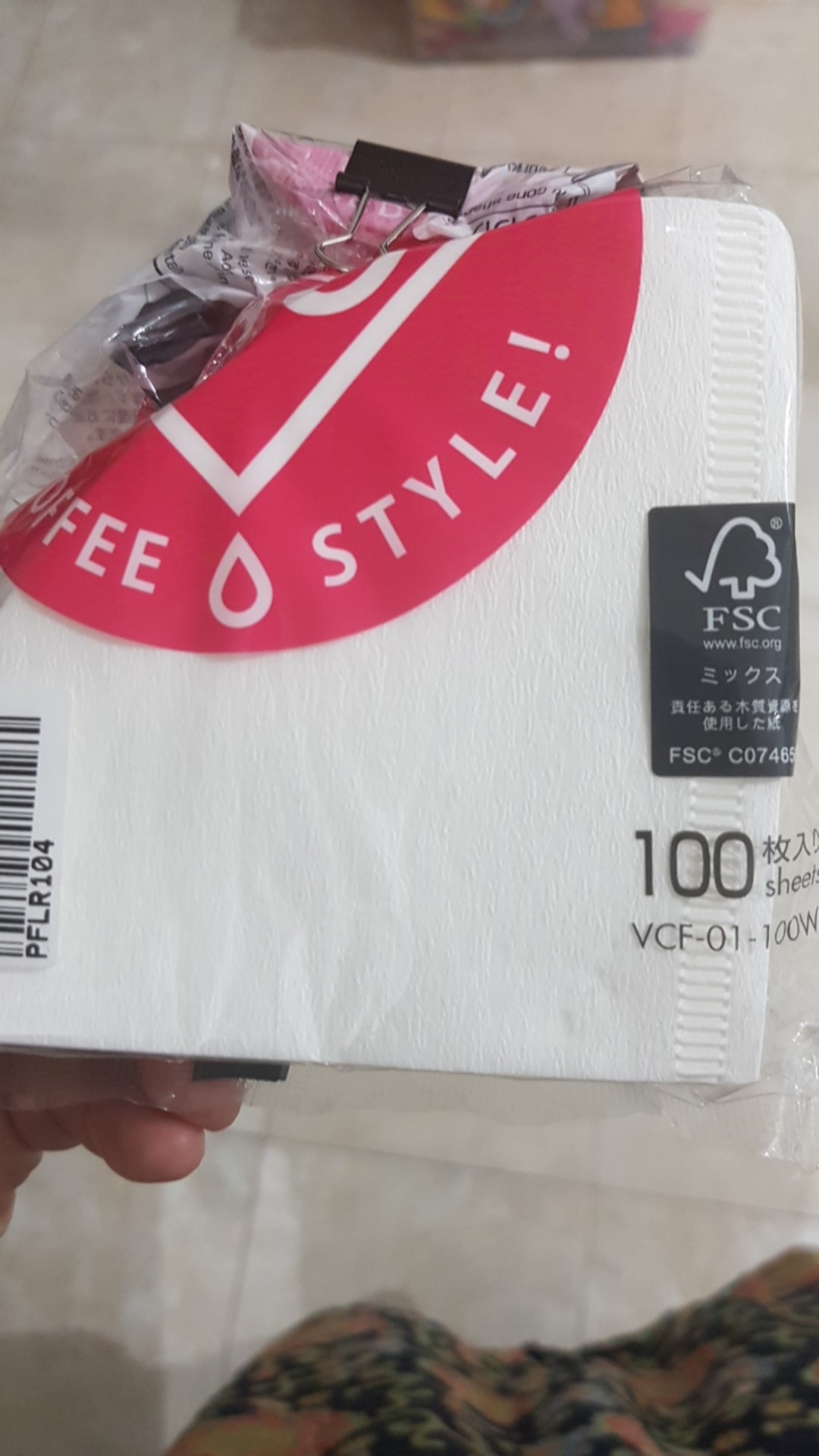 Hario Paper Filter 01 For Dripper 100 Sheets Vcf-01-100w