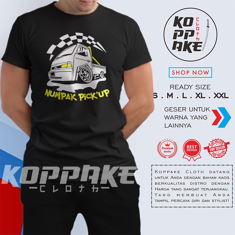 Kaos Mobil Numpak Pickup Baju Otomotif
