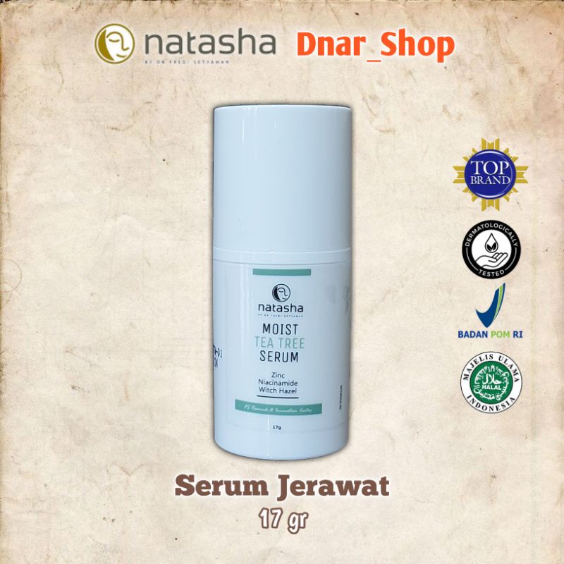 SERUM JERAWAT NATASHA Moisturizer Pelembab Wajah Tea Tree Oil untuk Acne 17 Gr