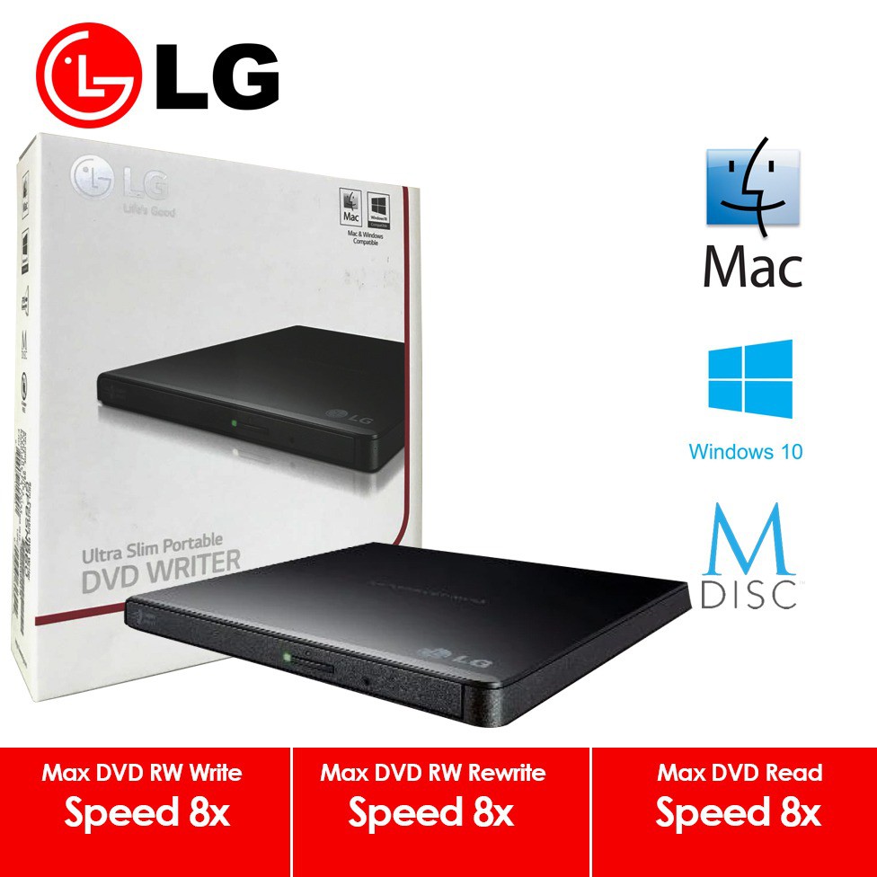DVD EXTERNAL LG GP65 GP 65 DVD RW EKSTERNAL LG OPTICAL DRIVE