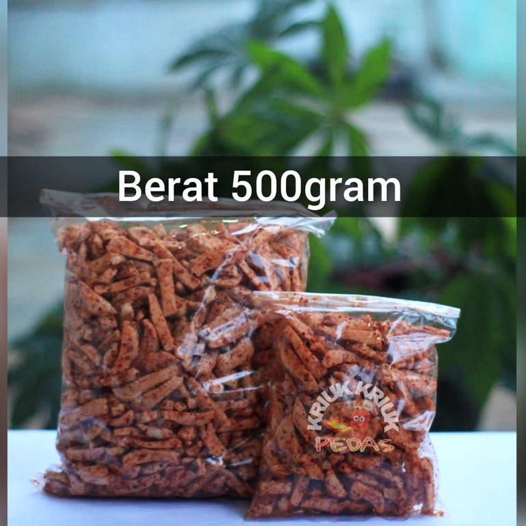 

Basreng pedas dan original daun jeruk 500gr