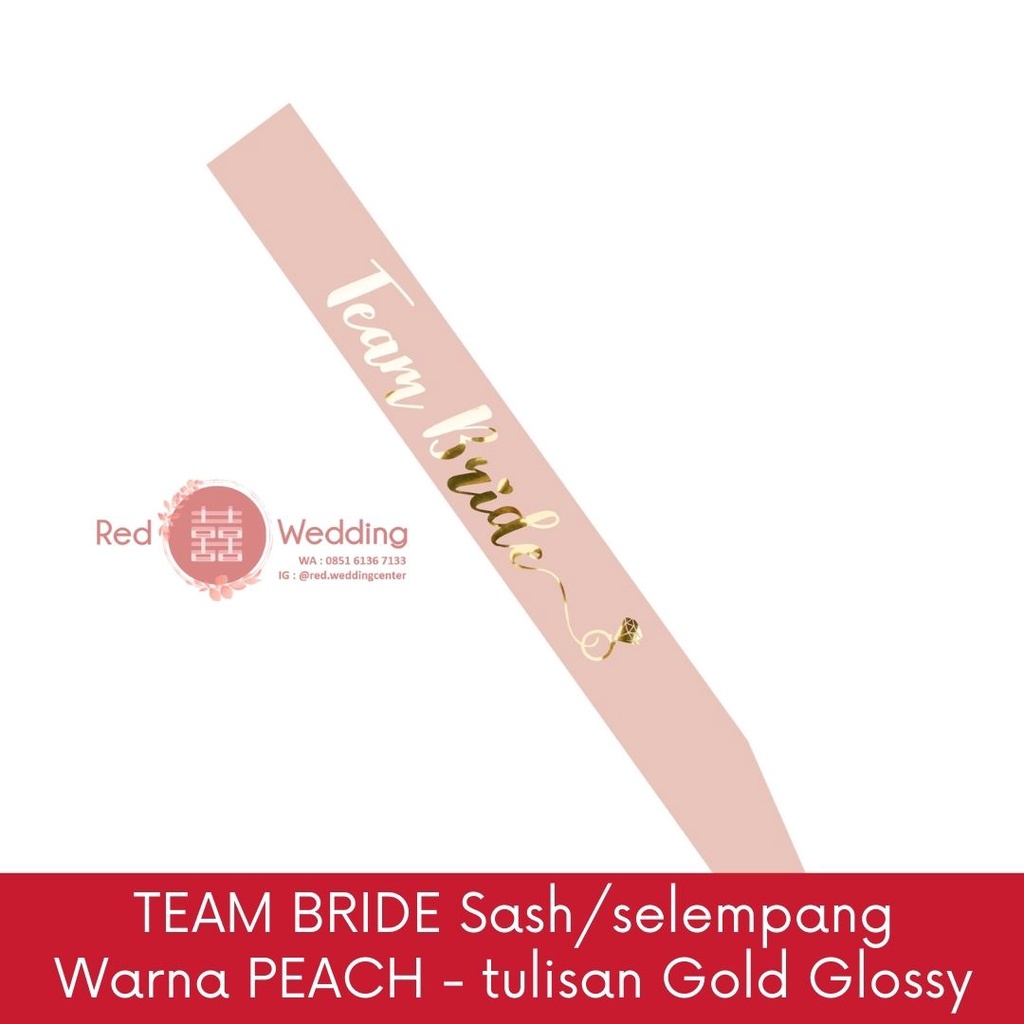 Paket BRIDAL SHOWER 4PCS SET Lengkap Kualitas Premium Bride To Be / TEAM BRIDE