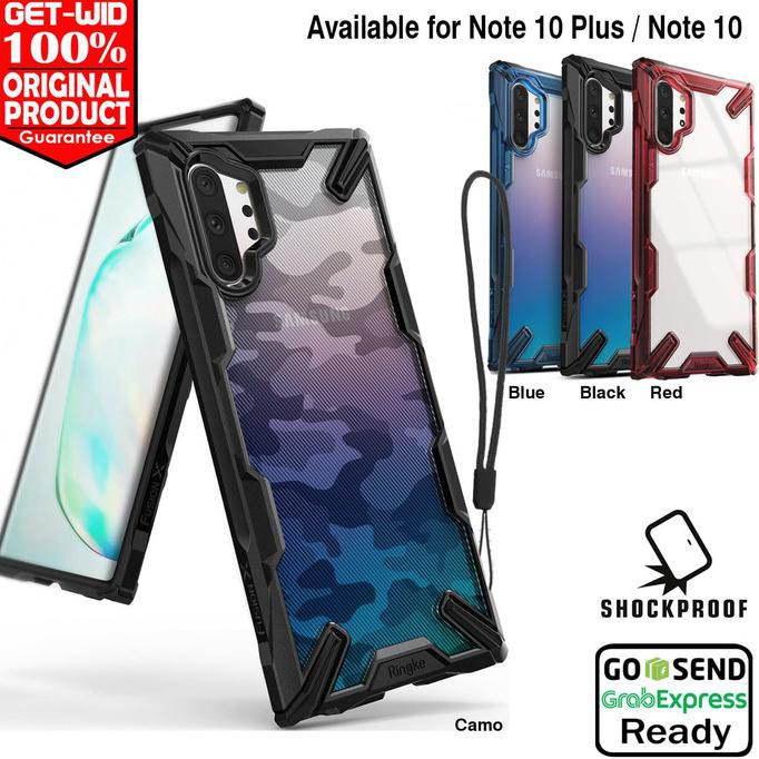 Case Galaxy Note 10 Plus 5G / Note 10 Ringke Fusion X Casing Original - Note 10, Biru PROMO