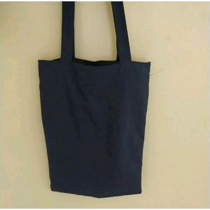 Tas Totebag Bag Hitam Drill Polos (Totebag / Goodie Bag) Belanja Wanita