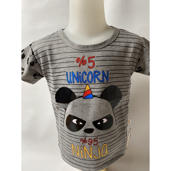 Kaos anak laki-laki-kaos NINJA PANDA 1-9 tahun