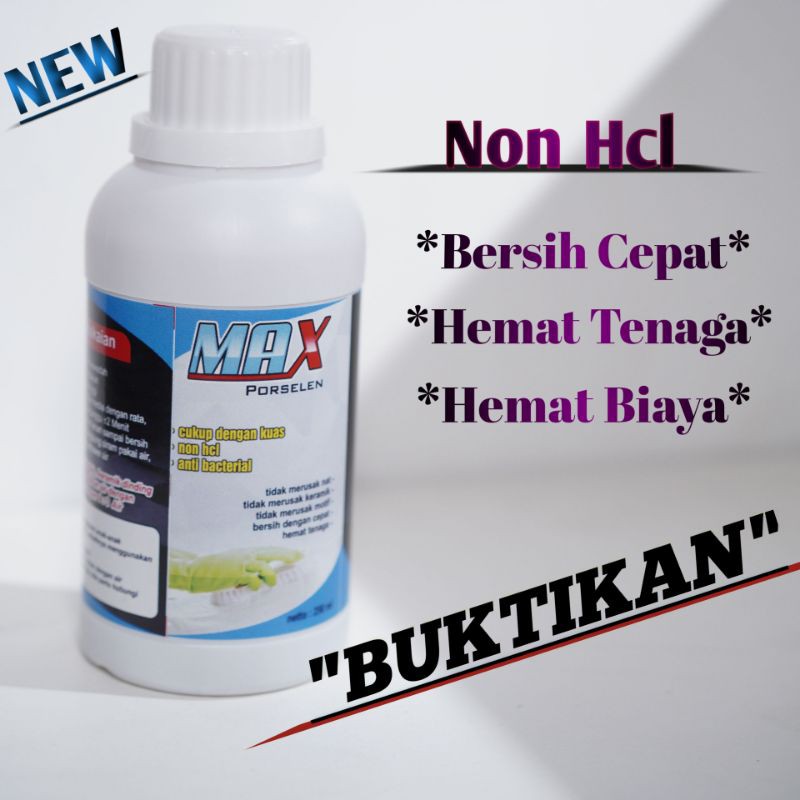 Max Pembersih Porselen/Kerak Keramik/ Closet Toilet /Kamar Mandi Ampuh