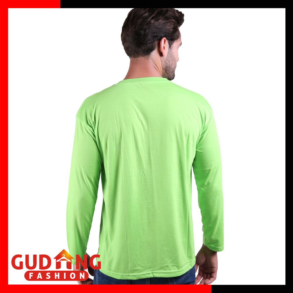Kaos Keren Pria Polos Panjang - PLS 135