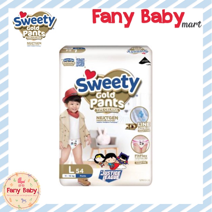 SWEETY GOLD PANTS L54 - POPOK CELANA