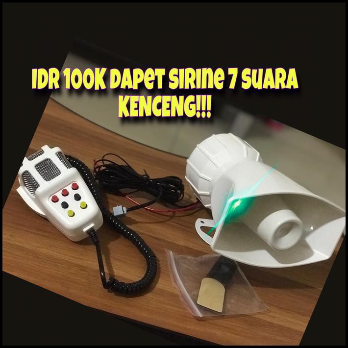 Klakson Polisi 7 Suara Patwal Toa 12 Volt 100Watt Promo