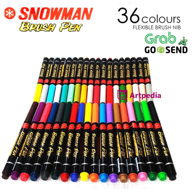 

Brushpen - Snowman Brush Pen - Spidol Kaligrafi Satuan - BM1 Snowman Brushpen