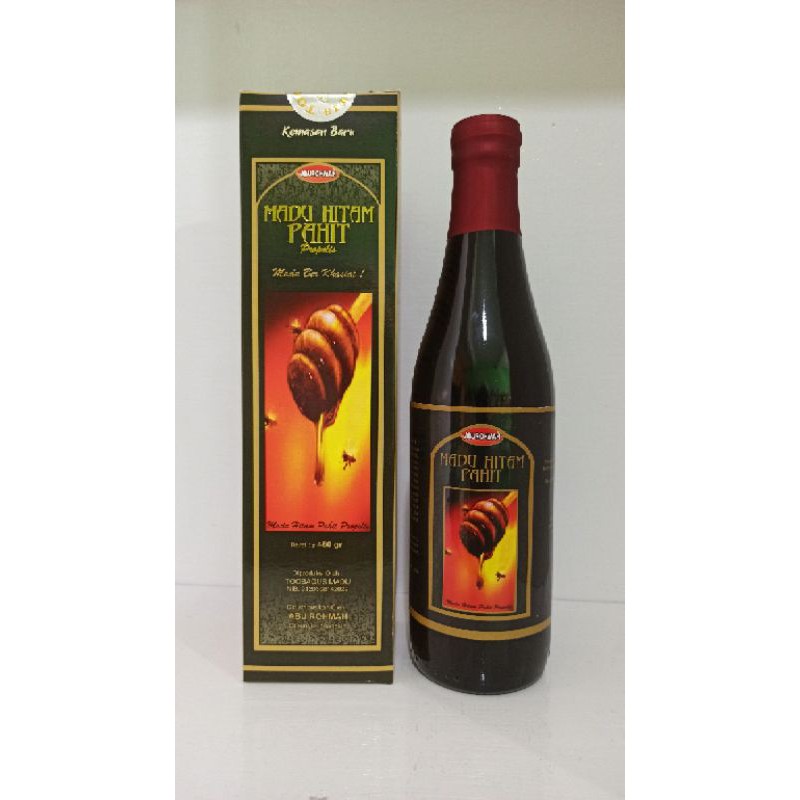 

Madu hitam pahit plus propolis netto 460gr