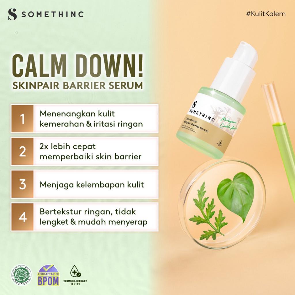 SOMETHINC Calm Down! (Skinpair R-Cover Cream Moisturizer Moisture 25ml, Barrier Serum 20ml, Bubble Cleanser 120ml, PHA 3% Soothing Everyday Toner 100 ml &amp; 40 ml, Ampoule 30ml)