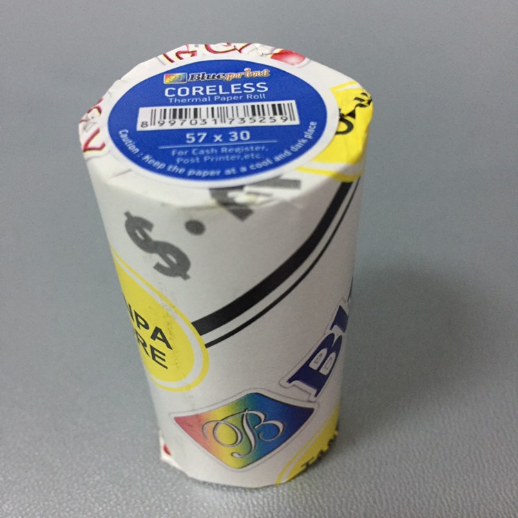 

Kertas Thermal Paper 57x30 mm Blueprint Thermal Roll Paper