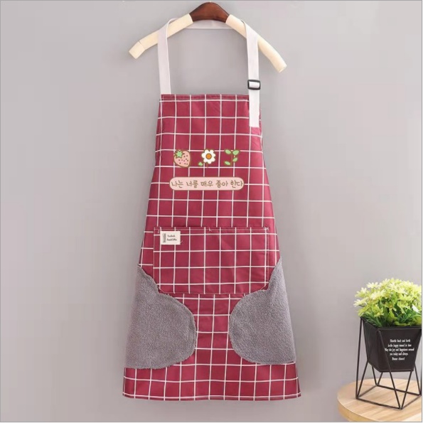 HomiHomi Apron Celemek Masak Barista Dapur Motif Garis Waterproof CM011