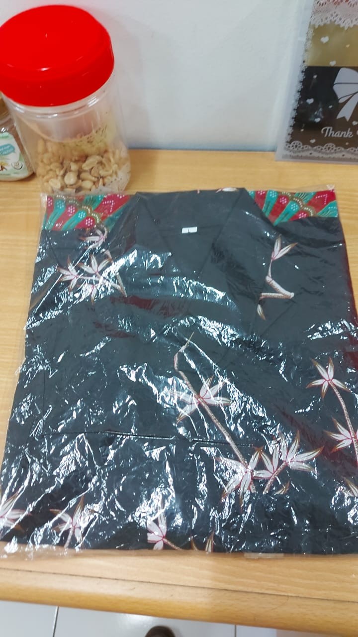 Maura Couple - Sania Ruffle Batik Couple Ori Ndoro Jowi Garansi Termurah - Modern Batik Alika Brown