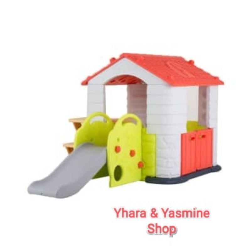 Eduplay House With Slide - Coral
