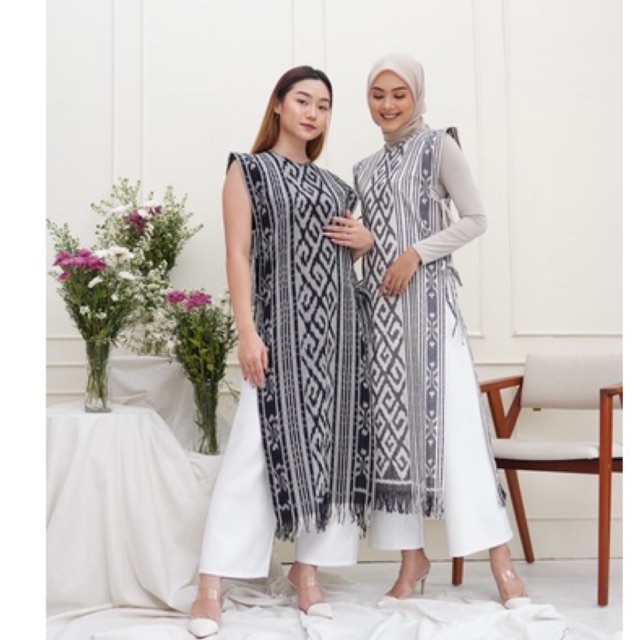 LONGVEST TORA TENUN IKAT ORY KEISHAN.ID SONGKET TORAJA TROSO JEPARA || OUTER TENUN || OUER TENUN WANITA || OUTER TENUN SONGKET || OUTER TENUN SONGKET WANITA